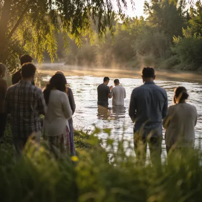 Outdoor River Baptism at Golden Dawn