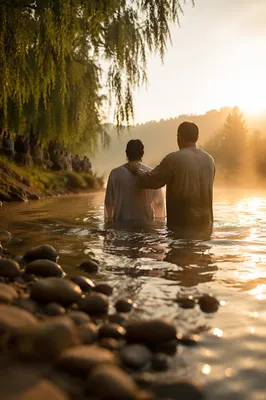 Golden Morning River Baptism Ceremony