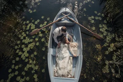 Serene Outdoor River Baptism from Above