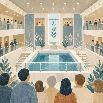 Modern Church Baptism Pool Interior