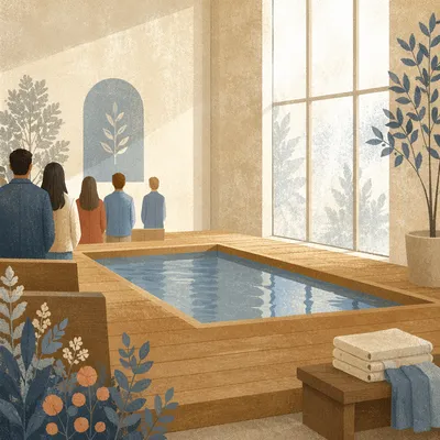 Modern Church Baptism Pool Interior