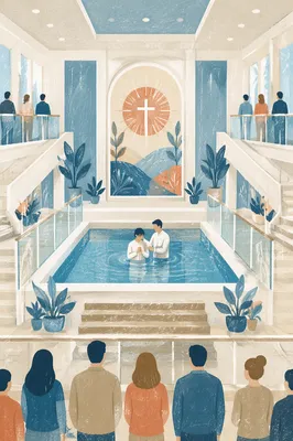 Modern Church Baptism Pool Interior