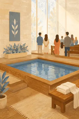 Modern Church Baptism Pool Interior