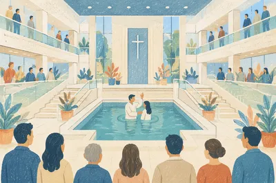 Modern Church Baptism Pool Interior