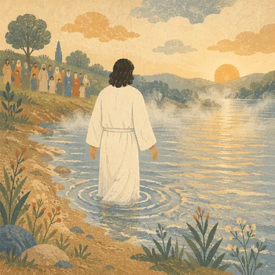 Peaceful Baptism Walk at Sunrise Lake