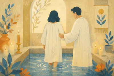 Baptism in White Robe Chapel Waters