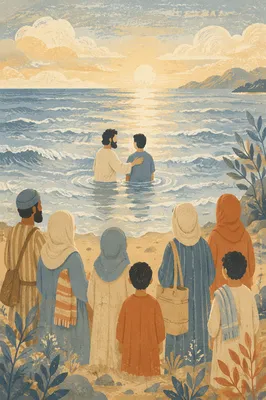 Ocean Beach Baptism at Sunrise