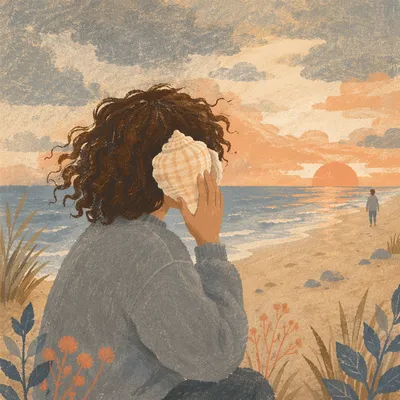 Beach Sunset Faith Conversation by the Shore