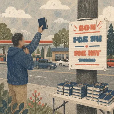 Roadside Bible Distribution Outreach