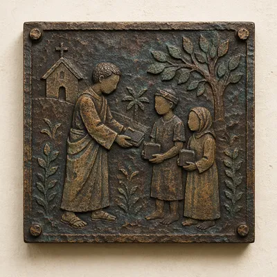 Bronze Bible Distribution Mission Field Plaque