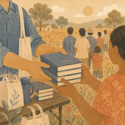 Bible Distribution in Rural Mission Field