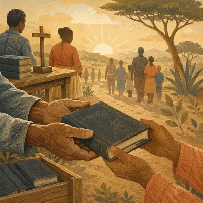 Bible Distribution on Rural Mission Path