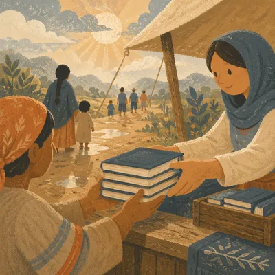 Bible Distribution in Rural Mission Field