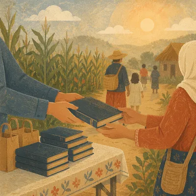 Morning Bible Outreach in Rural Mission Field
