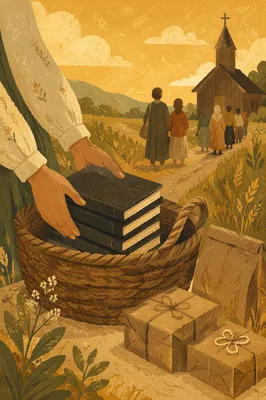 Rural Bible Distribution at Golden Hour
