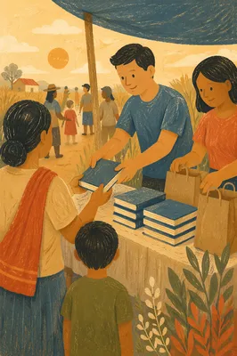 Bible Distribution Outreach in Rural Mission Field