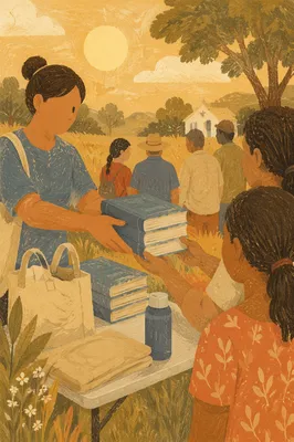 Bible Distribution in Rural Mission Field