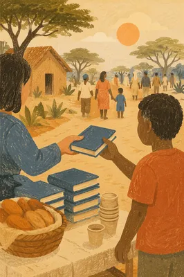 Bible Distribution on Rural Mission Path