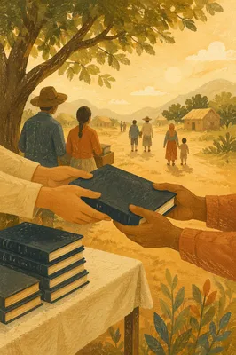 Bible Distribution Outreach in Rural Mission Field