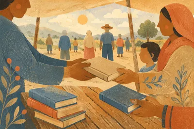 Bible Distribution in Rural Mission Field