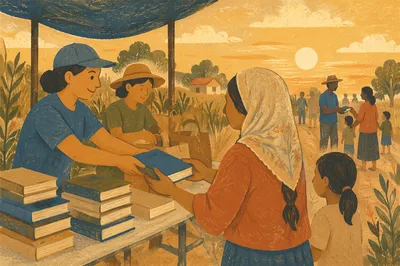 Bible Distribution Outreach in Rural Mission Field