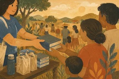 Bible Distribution Outreach in Rural Mission Field