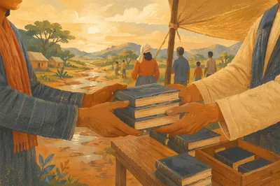Bible Distribution in Rural Mission Field
