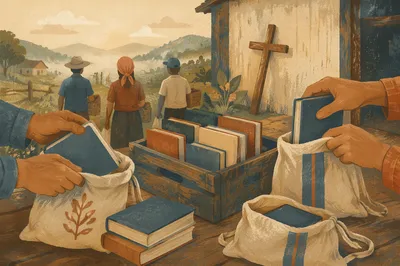 Bible Distribution Preparation in Rural Mission Field