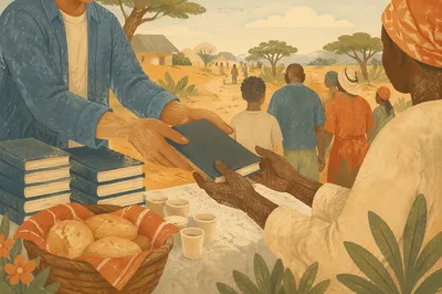 Bible Distribution Outreach in Rural Village