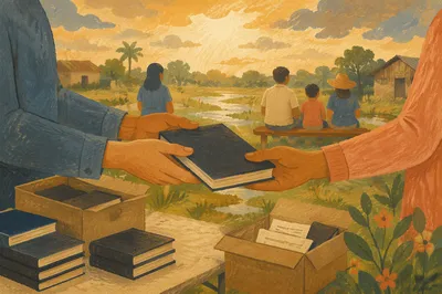 Rural Bible Distribution Outreach in Golden Light