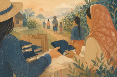 Bible Distribution Outreach in Rural Mission Field