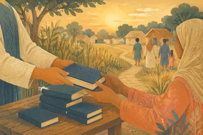 Bible Distribution in Rural Mission Field