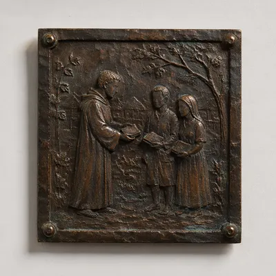 Bronze Plaque of Bible Distribution Mission