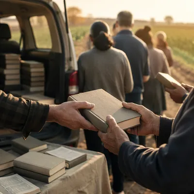 Bible Distribution Outreach in Rural Mission Field