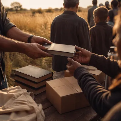 Bible Distribution at a Rural Mission Field