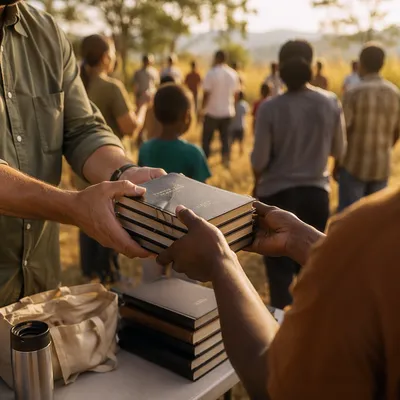 Bible Distribution in Rural Mission Field