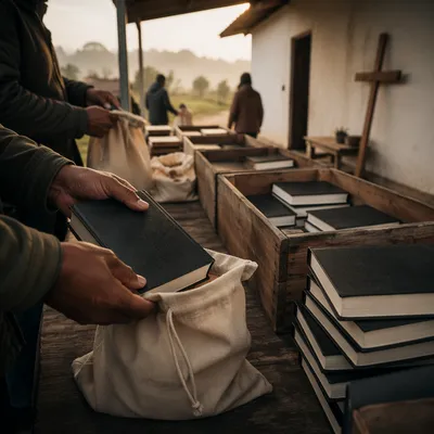 Bible Distribution in Rural Mission Field