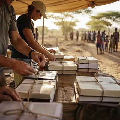 Bible Distribution Outreach in Remote Mission Field