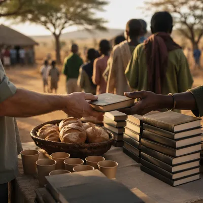 Bible Distribution Outreach in Rural Village