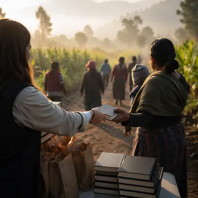 Bible Distribution in Rural Mission Field