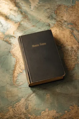 Bible on World Map for Missions