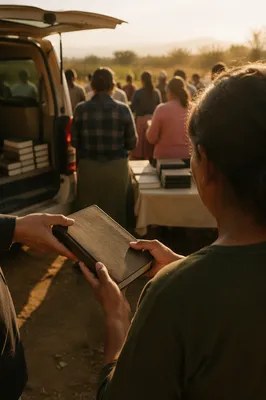 Bible Distribution Outreach in Rural Mission Field