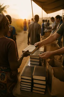 Bible Distribution Outreach in Rural Mission Field