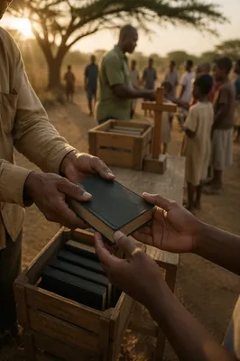 Rural Bible Distribution Outreach at Dawn
