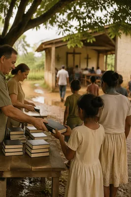 Bible Distribution at Rural Mission Outreach