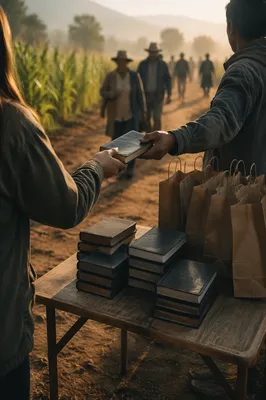 Bible Distribution in Rural Mission Field