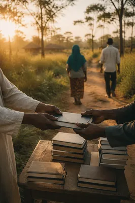 Rural Bible Distribution Outreach at Sunrise