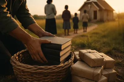 Bible Distribution Outreach in Rural Mission Field