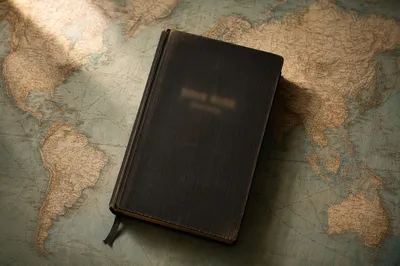 Bible on World Map for Missions