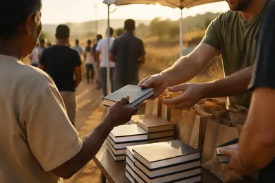 Bible Distribution Outreach in Rural Mission Field